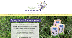 Desktop Screenshot of iwantafunfuneral.com